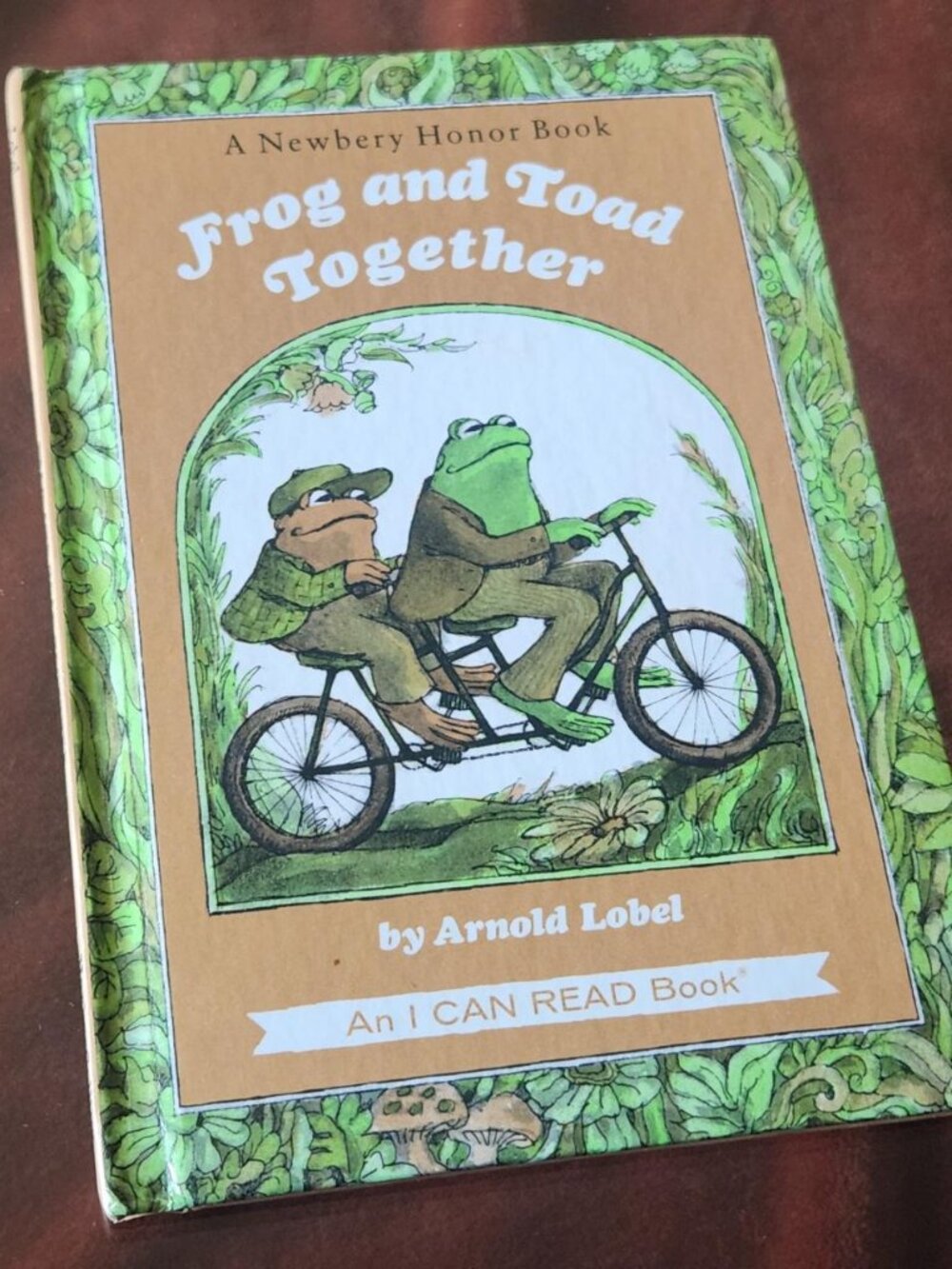 Vintage Frog and Toad Together by Arnold Lobel hardcover book.